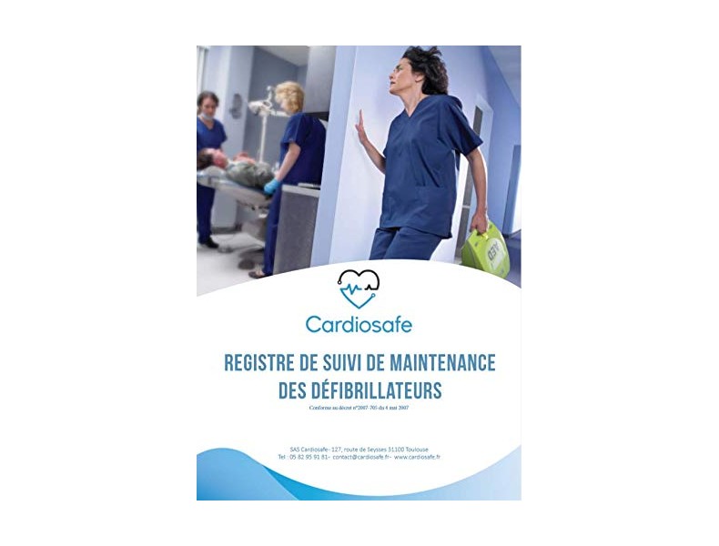 Registre de suivi de maintenance pour défibrillateur (DAE) Registre de suivi de maintenance pour défibrillateur (DAE)